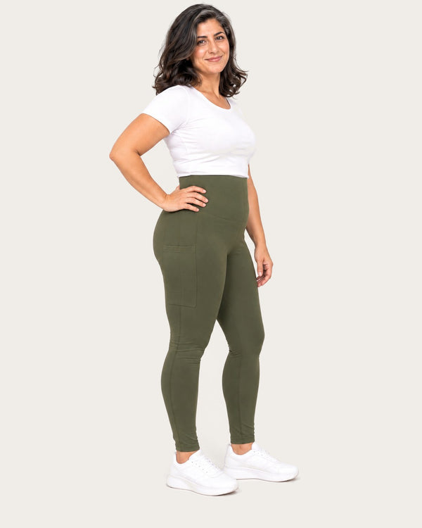 The Everyday Legging in olive green